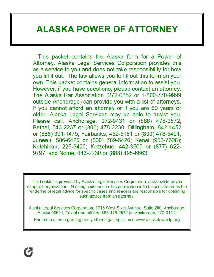 Alaska Power of Attorney Forms preview
