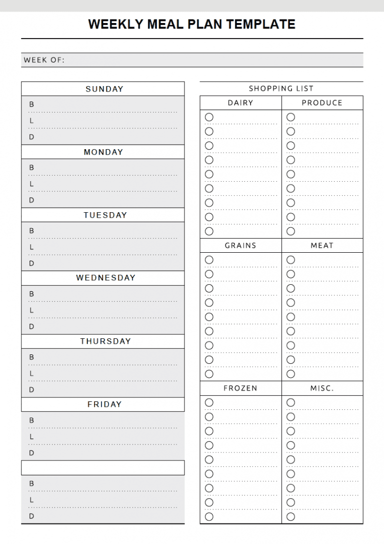 Planning Templates preview